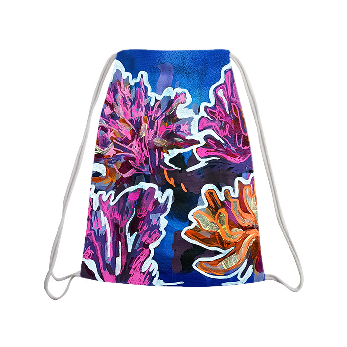 Mochila con cordón - Corales y algas
