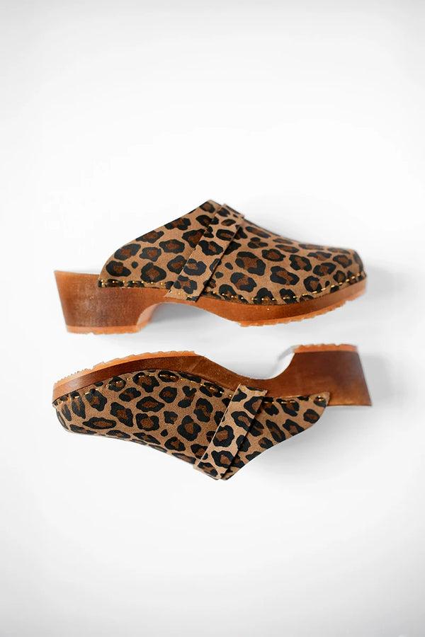 Paire de Sabots Léopard