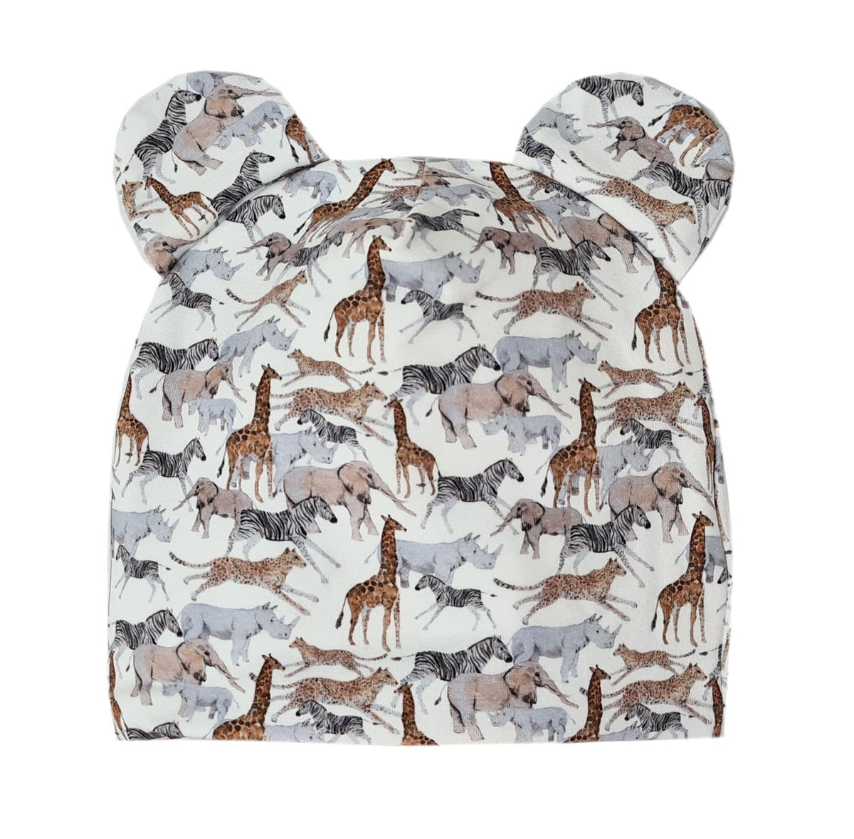 Two-Layer Hat with Ears - Safari