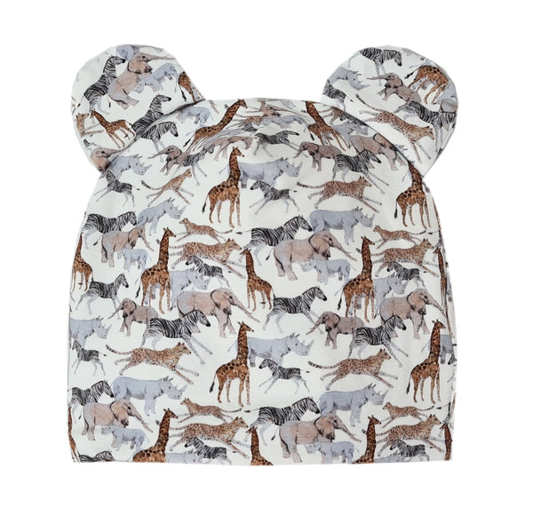 Two-Layer Hat with Ears - Safari