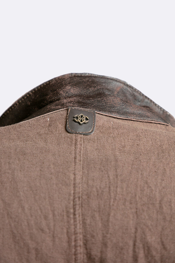 Chaqueta Safari de Lino Chocolate