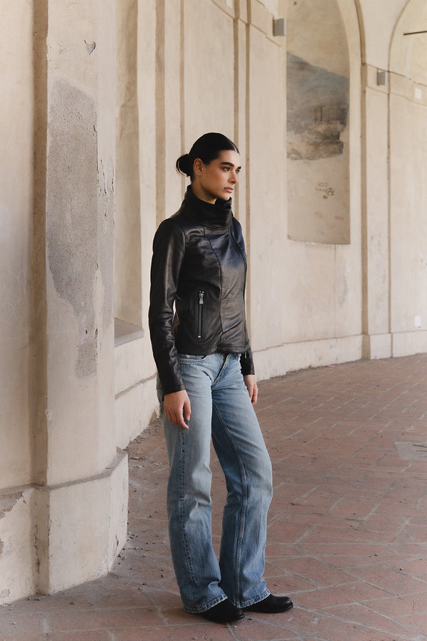 Sally Bis giacca donna 100% vera pelle Made in Italy - Barone Firenze