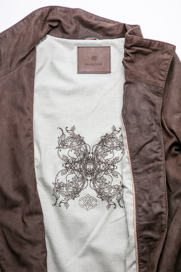 Sally Bis Oleato giacca donna 100% vera pelle Made in Italy - Barone Firenze