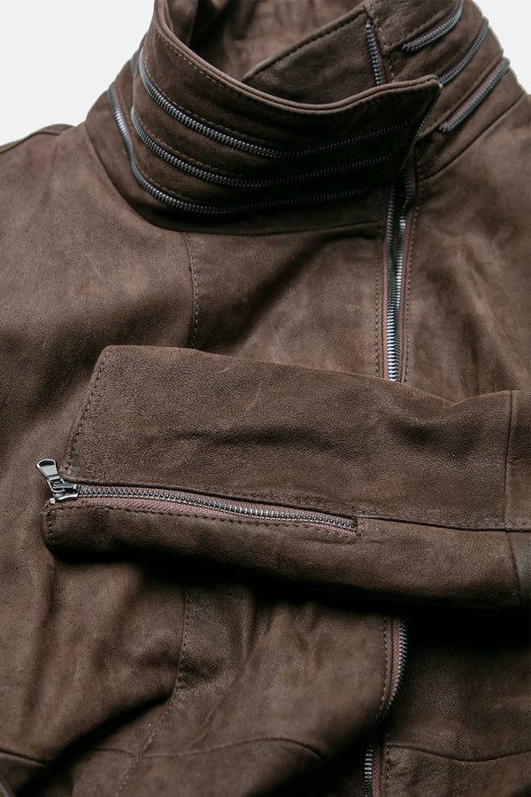 Sally Bis Lungo Oleato giacca donna 100% vera pelle Made in Italy - Barone Firenze