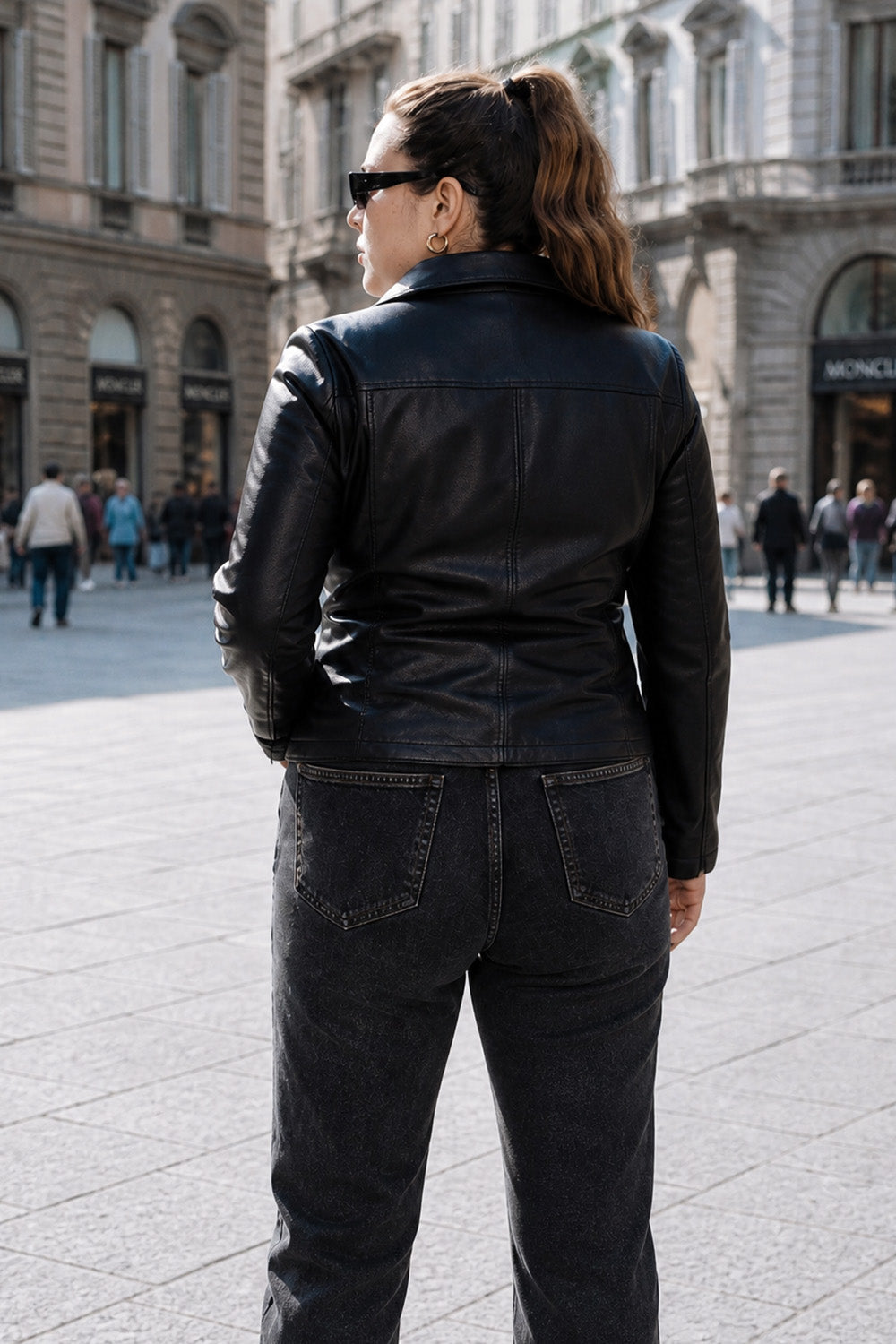 Sally Plus giacca donna 100% vera pelle Made in Italy - Barone Firenze