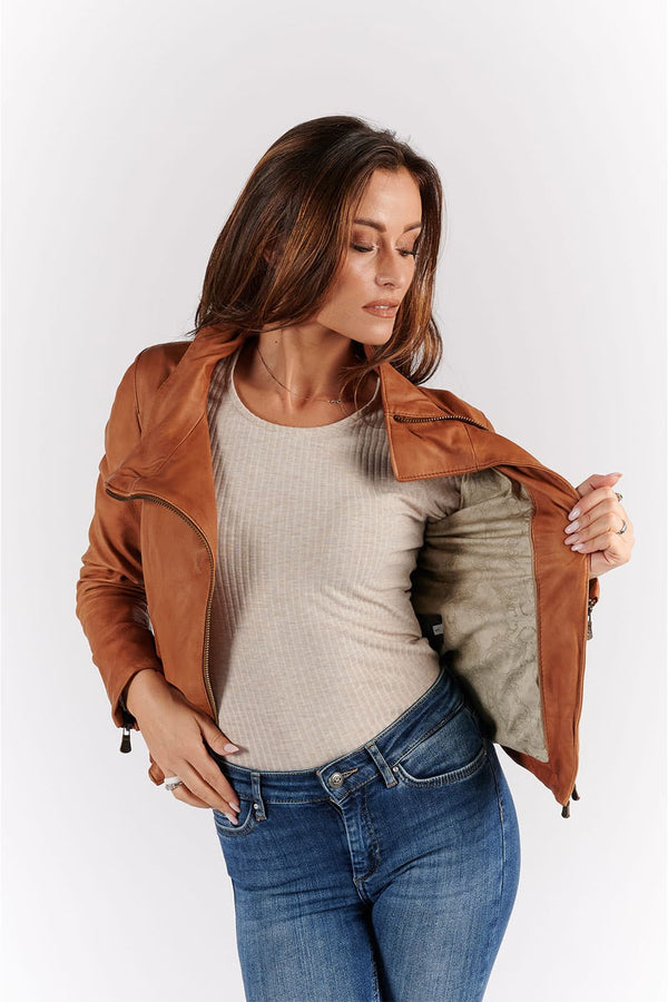 Sally Bis Vintage giacca donna 100% vera pelle Made in Italy - Barone Firenze