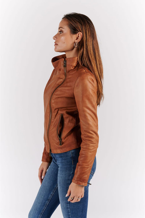 Sally Bis Vintage giacca donna 100% vera pelle Made in Italy - Barone Firenze