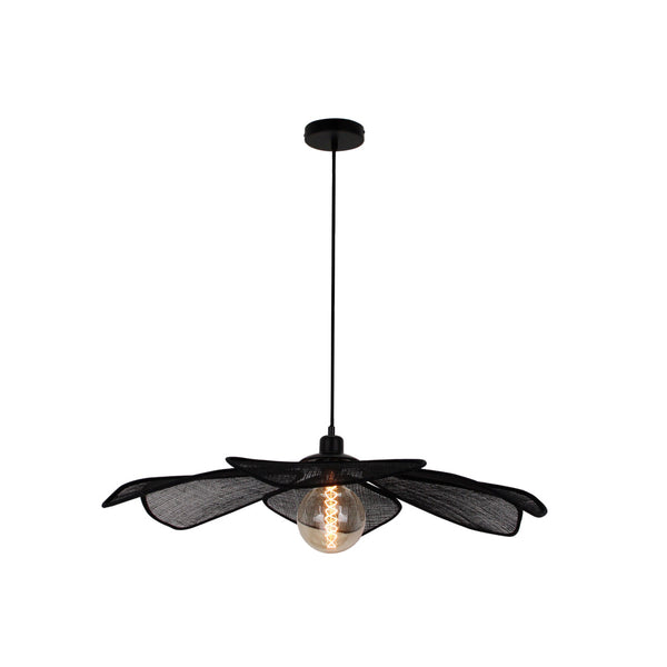 De zwarte Corvo hanglamp voegt een bohemian touch toe aan je interieur.