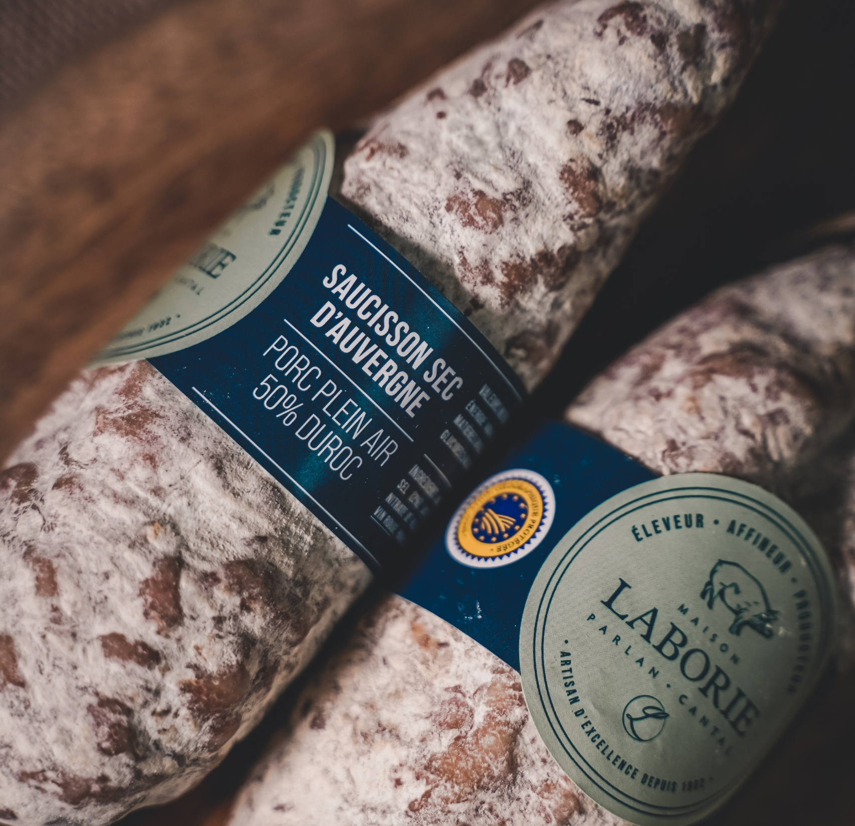 Saucisson sec de porc fermier