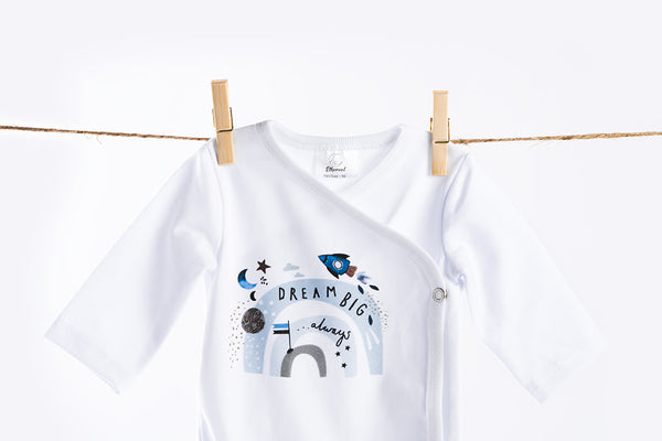4-piece newborn set - Waffle - Rocket and Rainbow
