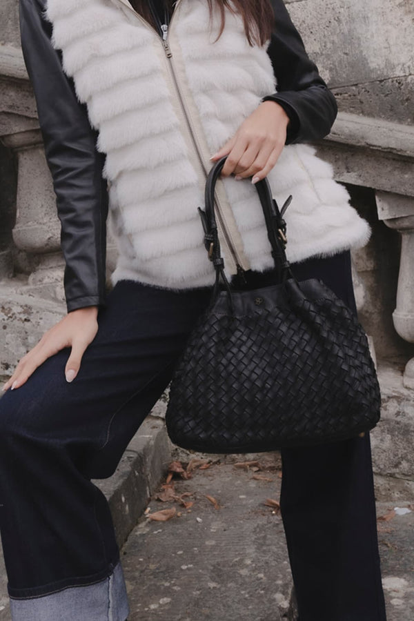 Siena Piccola borsa donna 100% vera pelle Made in Italy - Barone Firenze