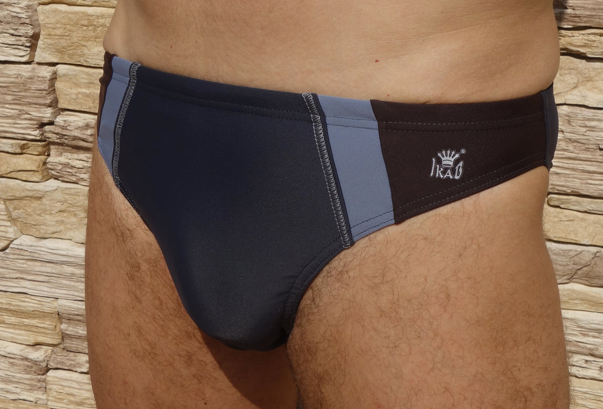 Men's Slip Swimwear IKAB Gray Brown Gray 14/28/34/37