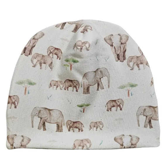 Two-Layer Hat - Mama and Baby Elephant