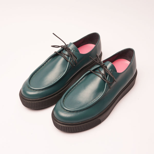 Sofia 2.0 Laced Moccasin Sneakers in Petrol