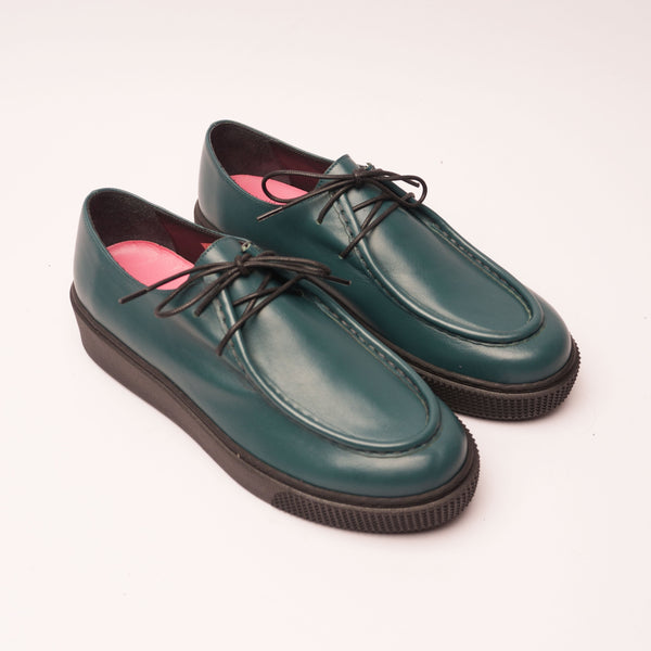 Sofia 2.0 Laced Moccasin Sneakers in Petrol