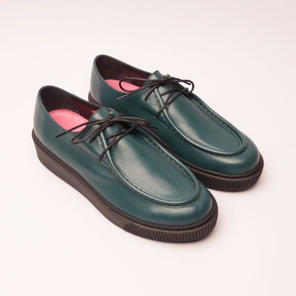 Sofia 2.0 Laced Moccasin Sneakers in Petrol