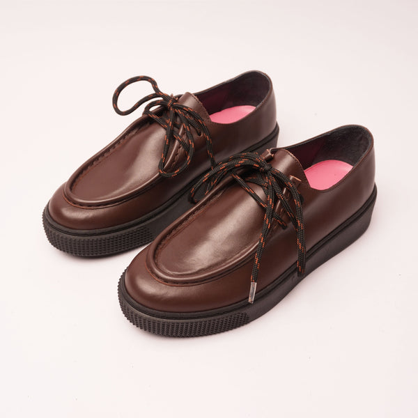 Sofia 2.0 Lace-Up Moccasin Sneakers Tobacco