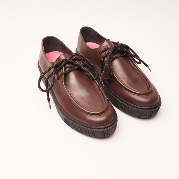 Sofia 2.0 Lace-Up Moccasin Sneakers Tobacco