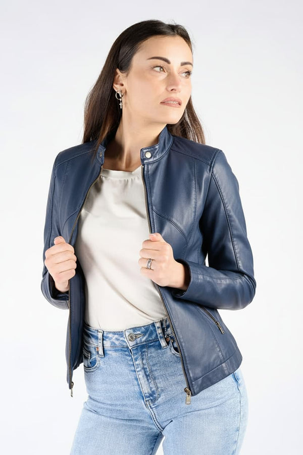 Sofia giacca donna 100% vera pelle Made in Italy - Barone Firenze
