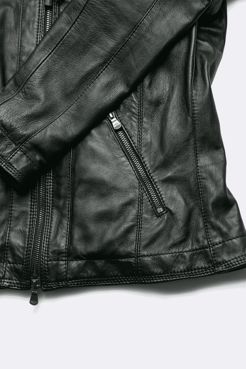 Sofia con Cappuccio giacca donna 100% vera pelle Made in Italy - Barone Firenze