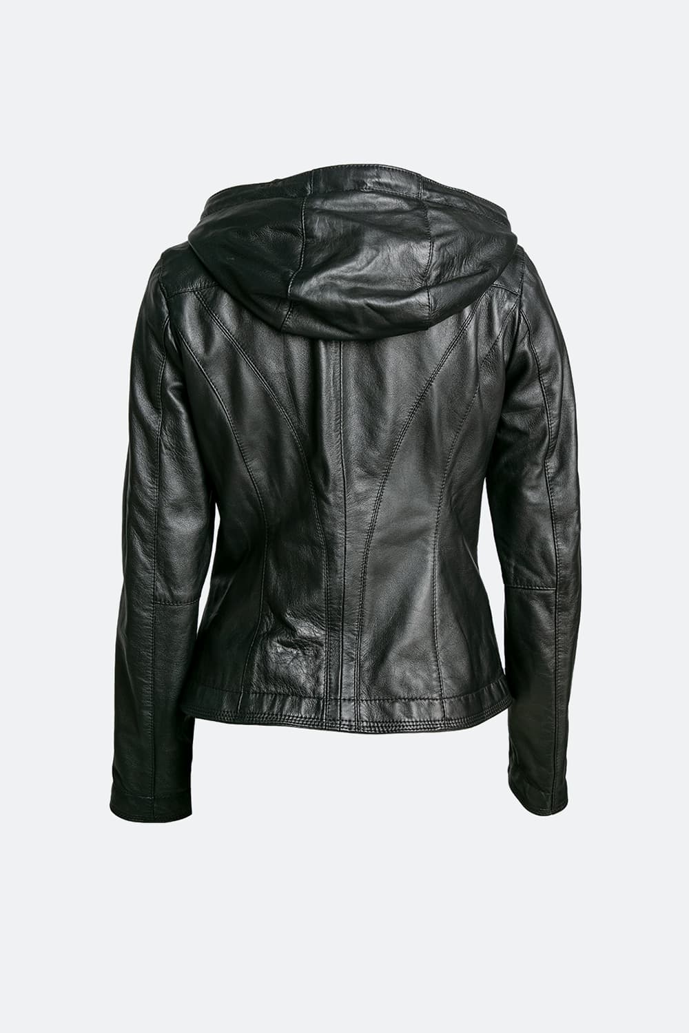 Sofia con Cappuccio giacca donna 100% vera pelle Made in Italy - Barone Firenze