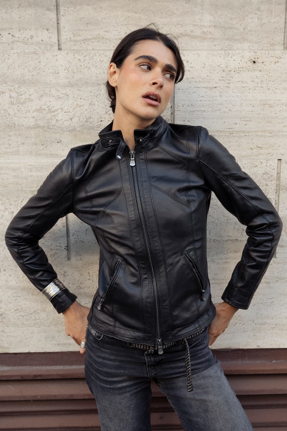 Sofia giacca donna 100% vera pelle Made in Italy - Barone Firenze