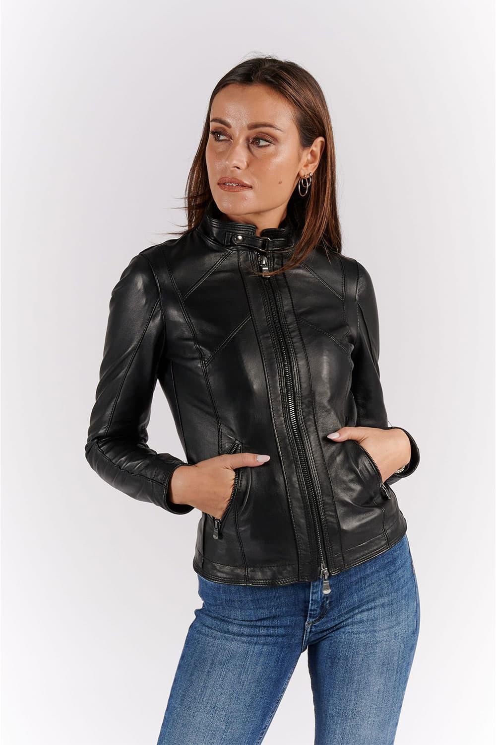 Sofia giacca donna 100% vera pelle Made in Italy - Barone Firenze