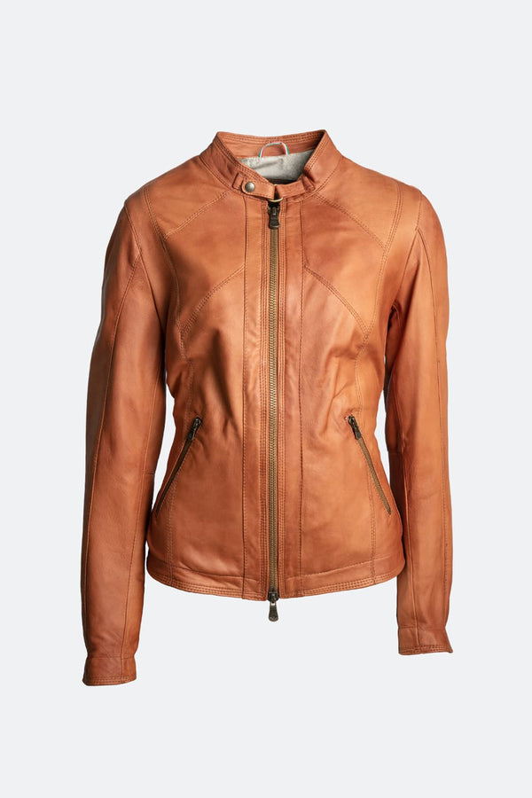 Sofia Vintage Giacca donna 100% vera pelle Made in Italy - Barone Firenze