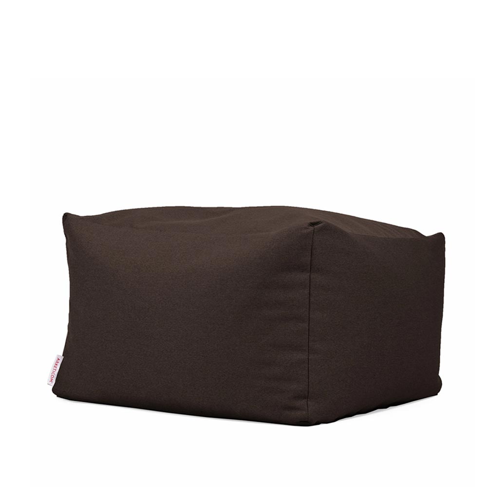 SOFT CUBE 80, Pouf Sacco XL in Cotone Sfoderabile 80x80 h42