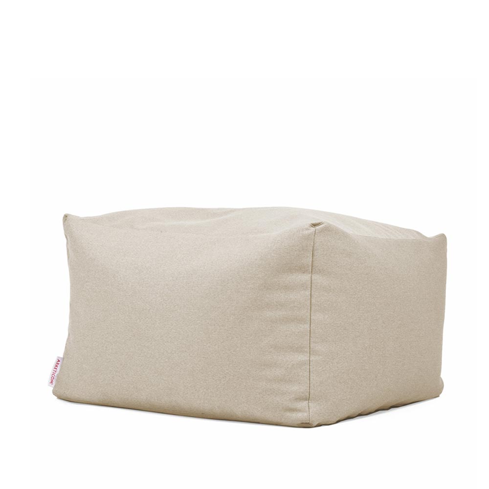 SOFT CUBE 80, Pouf Sacco XL in Cotone Sfoderabile 80x80 h42