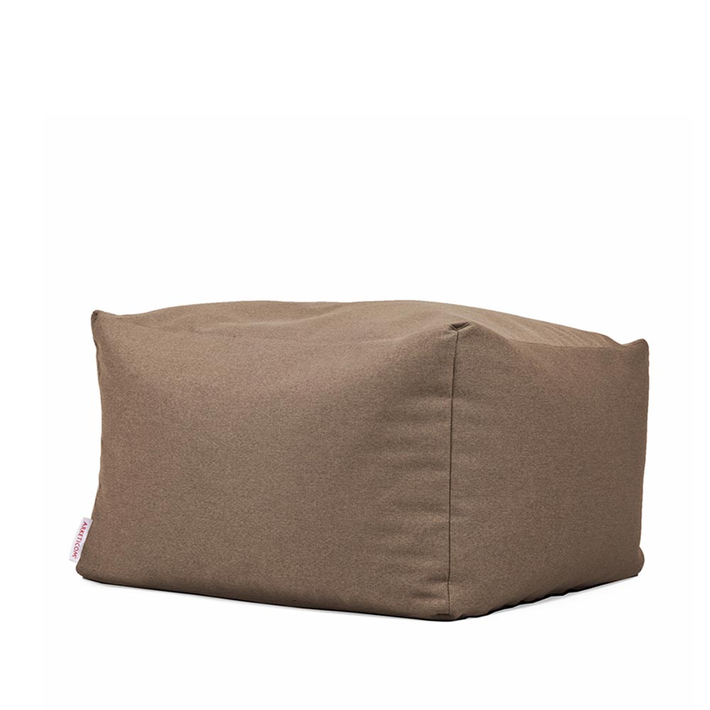 SOFT CUBE 80, Pouf Sacco XL in Cotone Sfoderabile 80x80 h42