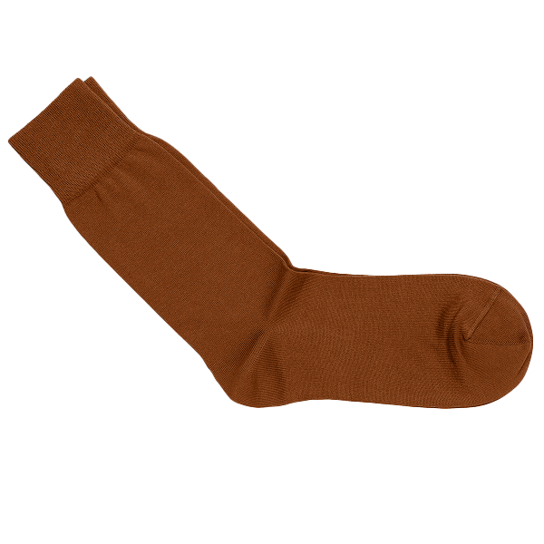 Cotton Men's Socks Classico | Cognac