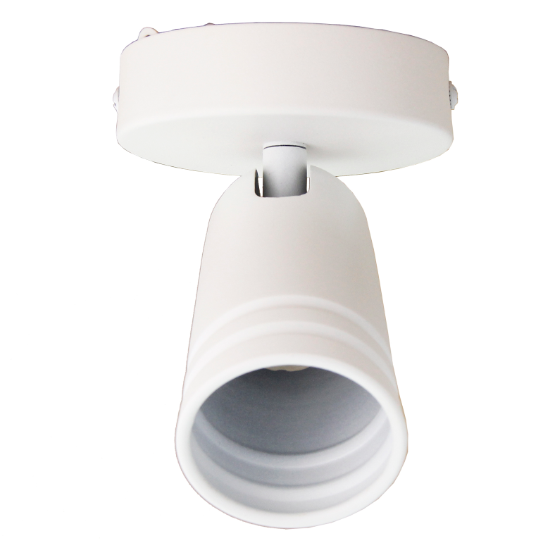 De compacte witte Spero plafondlamp met een eigentijds design.