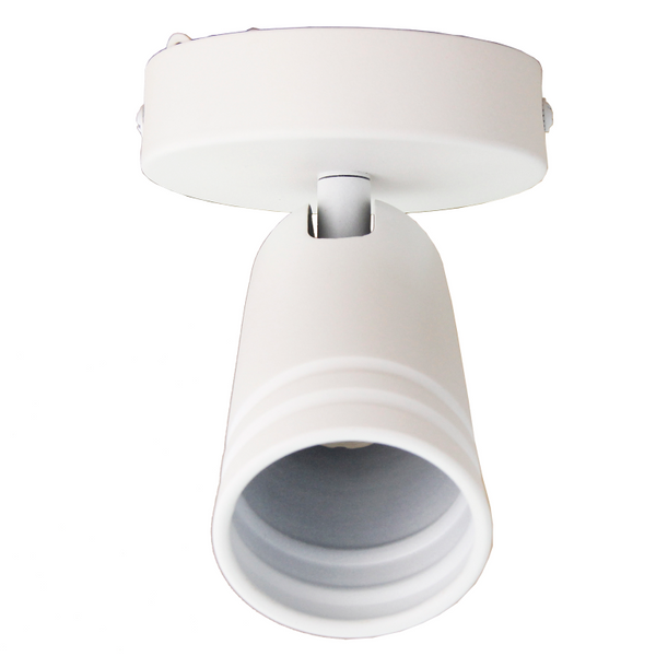 De compacte witte Spero plafondlamp met een eigentijds design.