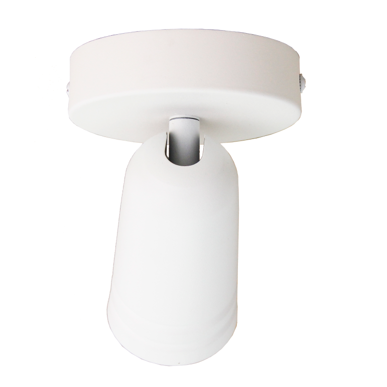 Minimalistische witte plafondlamp Spero met een elegant design.
