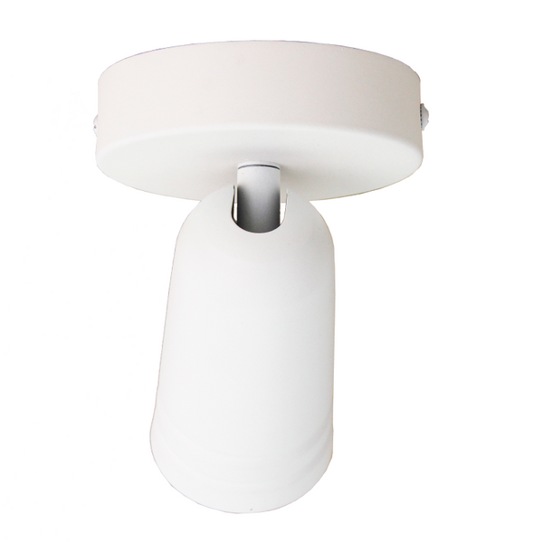 Minimalistische witte plafondlamp Spero met een elegant design.