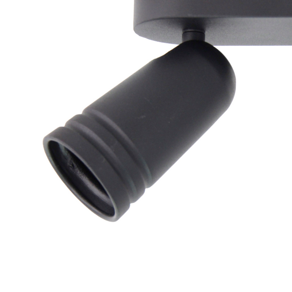De zwarte Spero plafondlamp heeft een modern design met strakke lijnen. Perfect voor een eigentijdse en sfeervolle ruimte.