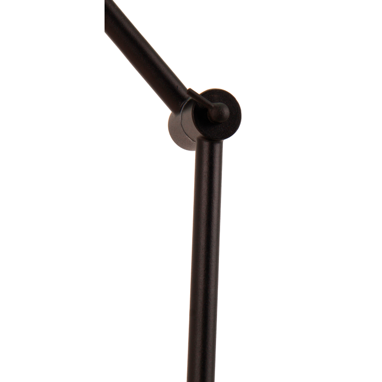 De zwarte Spero tafellamp brengt een industriële charme in je interieur. Perfect voor een gezellige sfeer op tafel.
