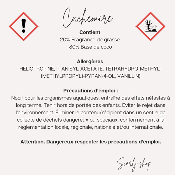 Spray d'ambiance 200ml - Cachemire - Scarly Shop