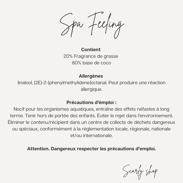 Spray textile 200ml - Spa feeling - Scarly Shop