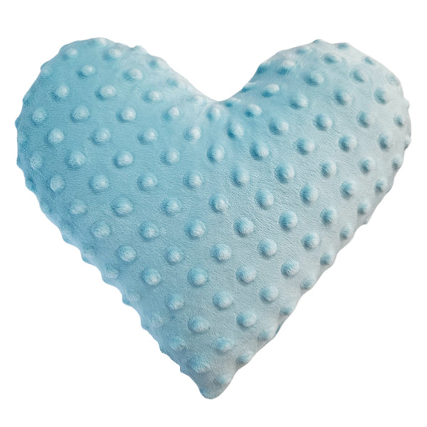 Minky decorative cushion heart - Aqua