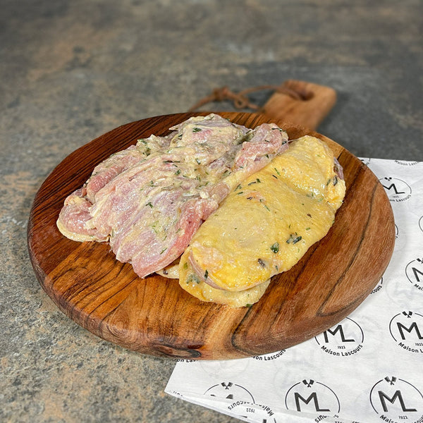 Boneless Chicken Thighs with Girolle Cream