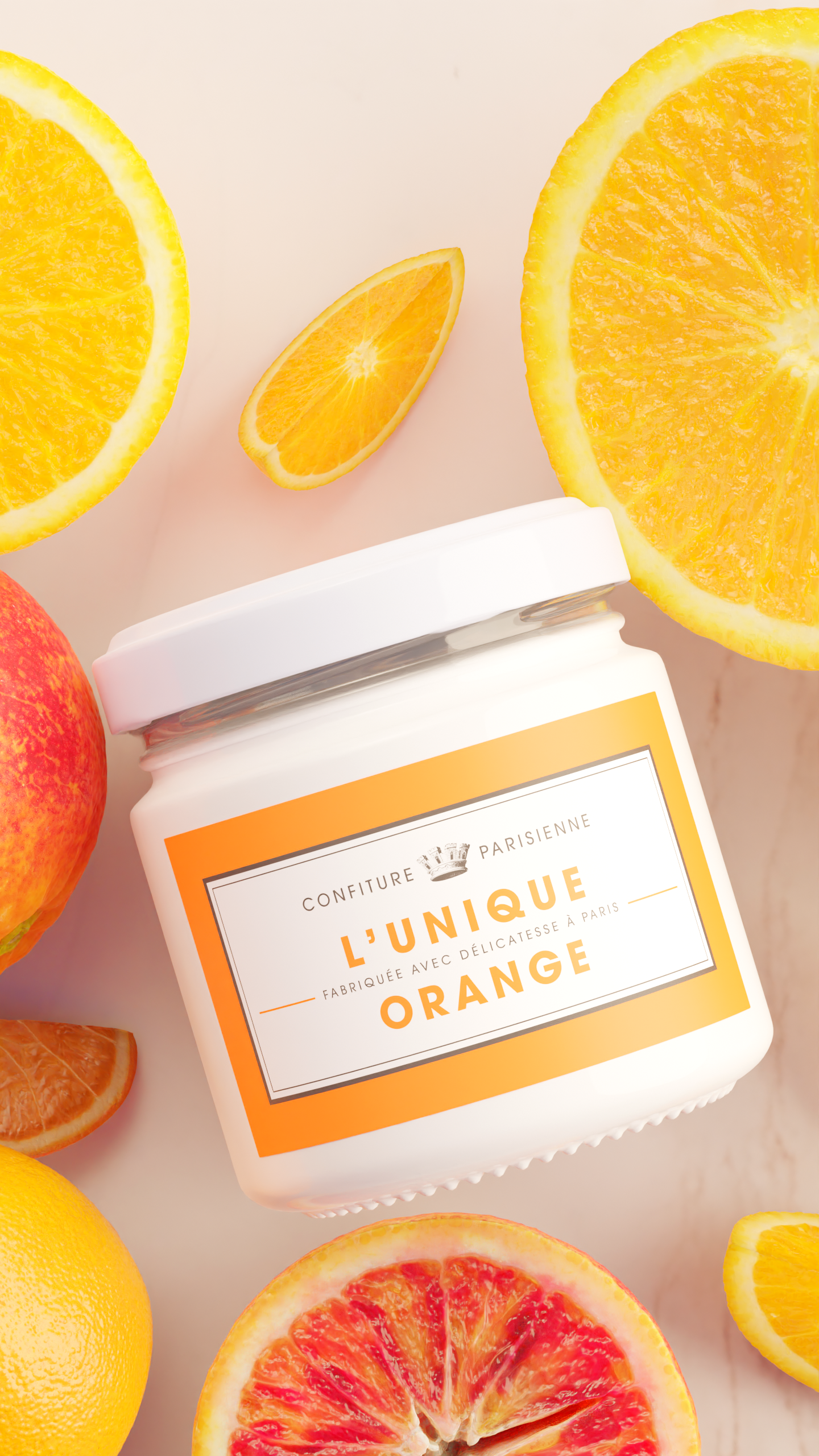 Lot of 3 x 100g Orange