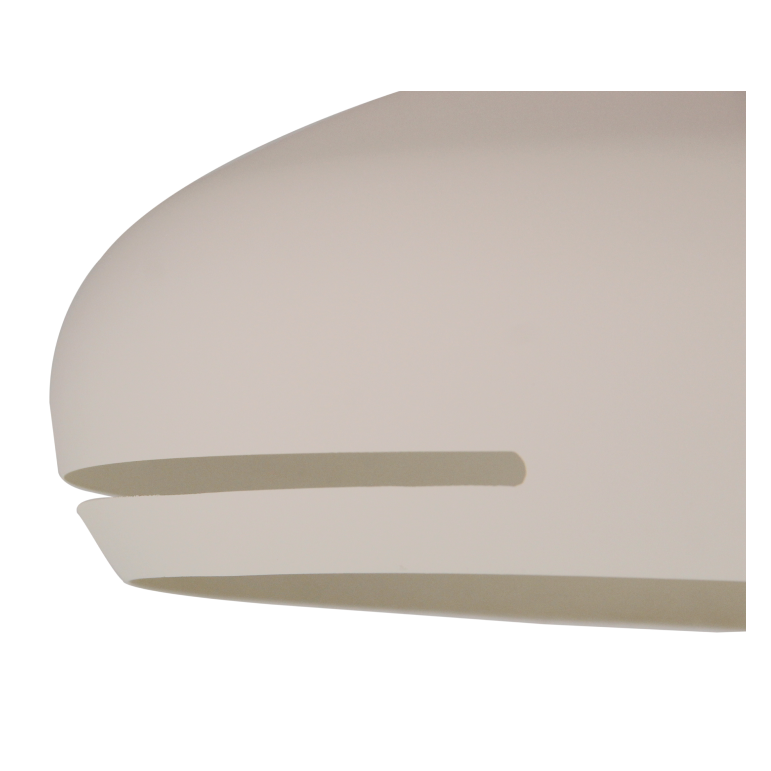 Details van de crèmekleurige Striscia hanglamp stralen moderne elegantie uit. Perfect voor een sfeervolle inrichting.