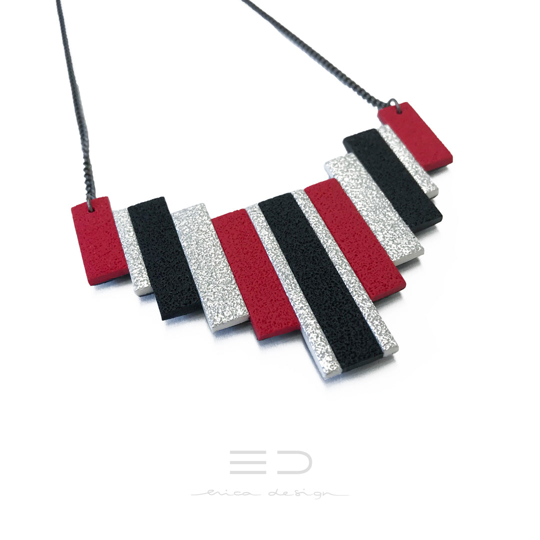 summertime | silver - red - black