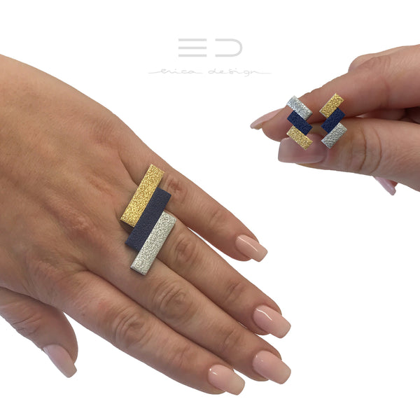 summertime | gold - navy blue - silver
