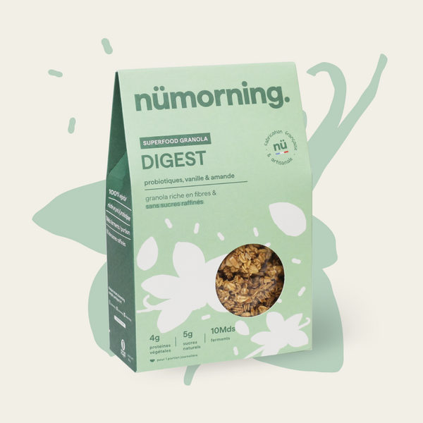 Paquet de 300g de granola bio DIGEST nümorning, à la vanille et la noix de coco