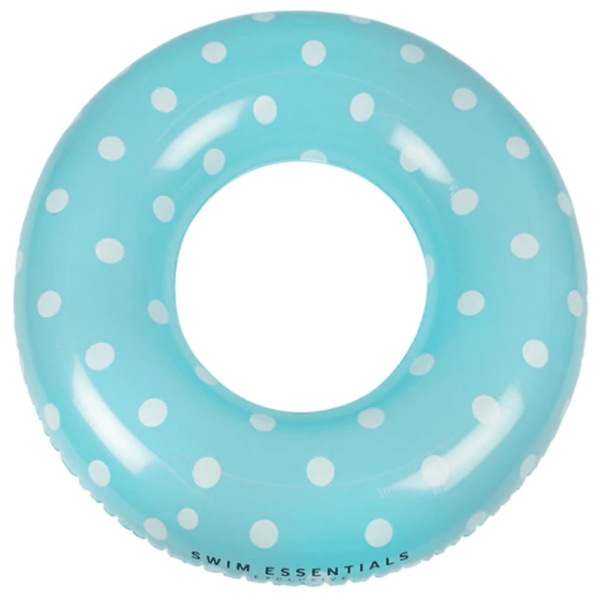 Swim Essentials Napihljiv plavalni obroč 90cm, Blue with dots - PUFFI