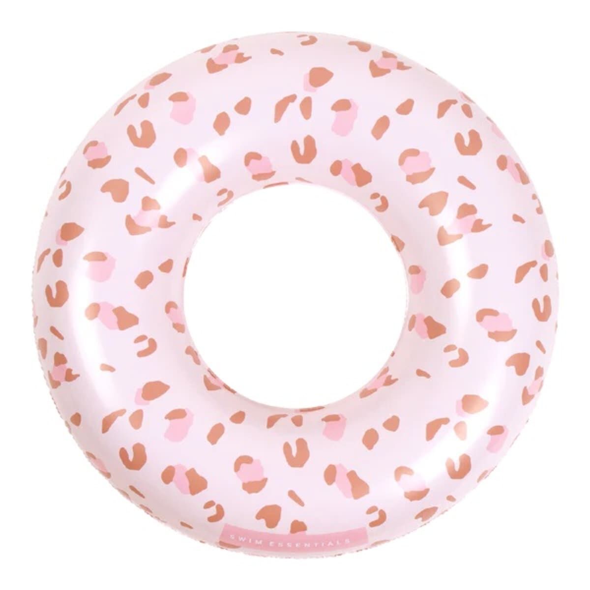 Swim Essentials Napihljiv plavalni obroč 90cm, Old Pink Leopard - PUFFI