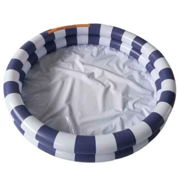 Swim Essentials Otroški bazen 100cm, Blue white striped - PUFFI